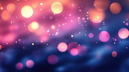 Poster - Lights blurred bokeh background