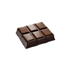 Wall Mural - chocolate bar on white background