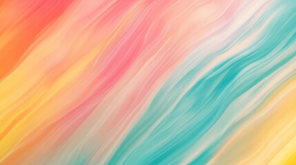 Sticker - A vibrant abstract image featuring smooth, flowing lines in shades of pink, yellow, cyan, and orange.