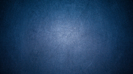 Dark Blue Scratched Wall Texture Background, Vignette Effect.