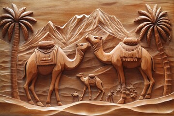 Wall Mural - On a sandstone base, a gypsum moulding contains bronze elements