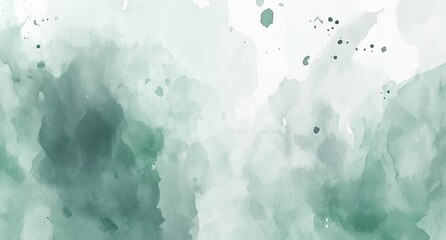 Poster - stylish watercolor background with a soft green color. conceptual watercolor layout with a modern de