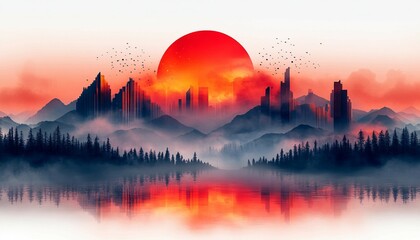 Wall Mural - Modern Website Layout Background Featuring a Clean and Professional Design