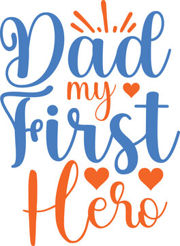 Happy Father's Day SVG Vector Design. Vector illustration , best dad, eps