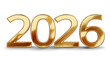 © wetzkaz - 2026 golden new year symbol 3d-illustration