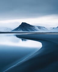 Wall Mural - Iceland Minimalist Landscape Photography