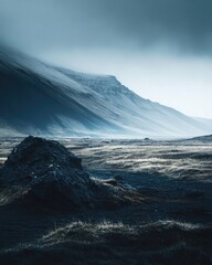 Wall Mural - Iceland Minimalist Landscape Photography