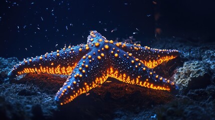 Wall Mural - starfish in the night