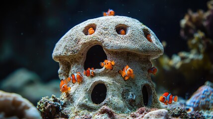 Wall Mural - fish in aquarium