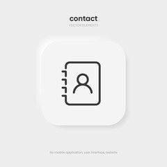 Poster - Profile picture icon human symbol. Man and women sign. People, person, user profile avatar icon emblem symbol pictogram. Contact icon with white background for UI UX, mobile app, social media, website