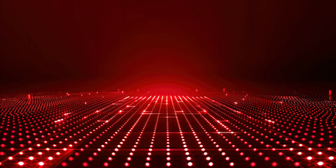 Poster - Red Technological Abstract Background