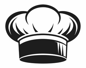 Chef hat vector silhouette illustration