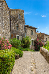 Mirmande, one of the Most Beautiful Villages of France, Drôme. City in southeastern France., Mirmande de is a picturesque medieval village perched on a hill.