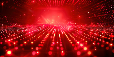 Poster - Red Technological Abstract Background