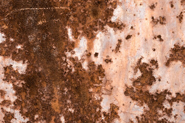 The texture of rusty old metal