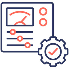 Wall Mural - Control System Icon