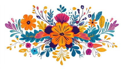 Wall Mural - Hispanic Heritage Month template design with a new style in vector illustrated with beautiful color borders. September 15th to October 15th. Hispanic Heritage Month.illustration