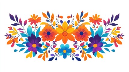 Wall Mural - Hispanic Heritage Month template design with a new style in vector illustrated with beautiful color borders. September 15th to October 15th. Hispanic Heritage Month.illustration