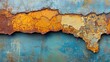 © indyntk - Blending textures sharp rusty metal against smooth ceramic surface vibrant colors high detail abstract design industrial vibe
