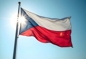 Wall Mural - Flag of Czech Republic