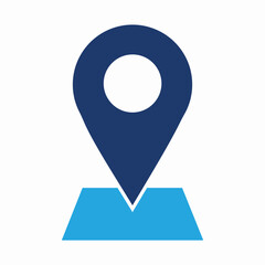 Wall Mural -  Simple location icon,Pin map icon vector. point marker place gps mark position