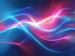 Wall Mural - Abstract Light Waves, Close-Up Background in Blue, Pink, and Purple, Vibrant Light Wave Background, Abstract Colors in Motion