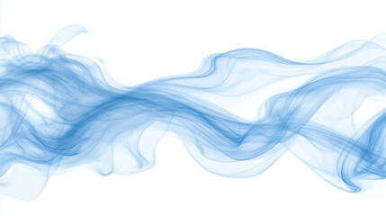 Wall Mural - A abstract colorful smoke on white background