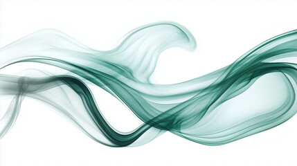 Wall Mural - A abstract colorful smoke on white background