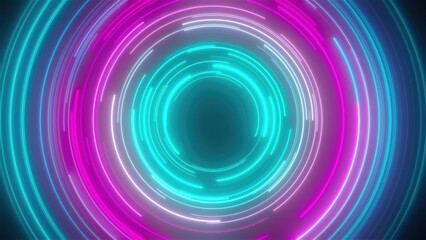 Poster - Fast glow lines. Computer generated 3d render