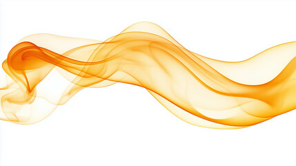 Wall Mural - A abstract yellow smoke on white background