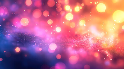 Poster - Gradient background with bokeh effect