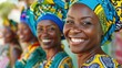 © Olek - The smiling women in headwraps