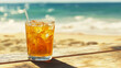 © Tatang - Refreshing Ice Lemon Tea on a Tropical Beach