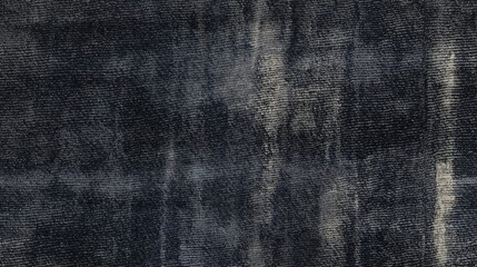 grungy worn black denim fabric seamless pattern abstract background