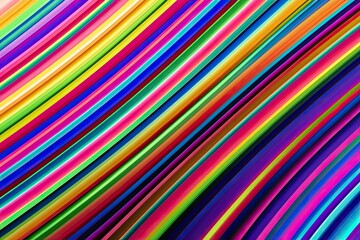 Bright Gradient Twisting Stripes in Vibrant Colorful Design