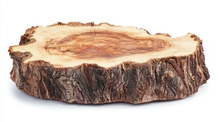 Poster - Cross-Section of a Tree Trunk with Bark