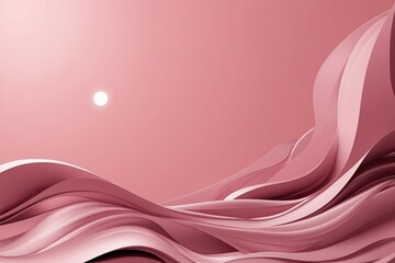 Wall Mural - Abstract Soft Pink Background with Elegant Waves and Modern Light