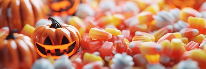 Wall Mural - Close-up of Halloween confections