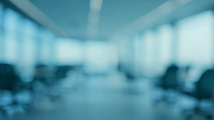 Poster - Exploring a modern office interior with abstract blurred details in a bright setting