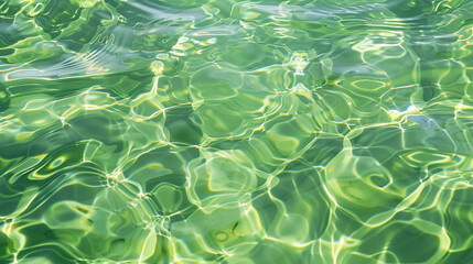 Wall Mural - Ripples on the surface of clear water