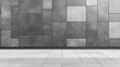 © Andrii - A minimalist modern urban concrete wall background in black and white with copy space for text or object.
