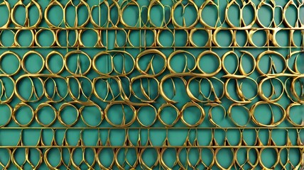 Wall Mural - background of golden pipes