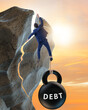 © Elnur - Concept of debt and load with businessman
