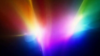 Poster - Vibrant prism rainbow formation displays colorful light patterns in a dark setting