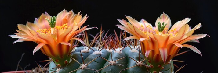 Sticker - Blooming Stenocactus Densispinus Cactus Specimen