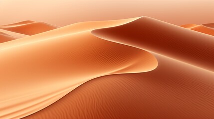 Abstract background of smooth, rippled sand in a desert