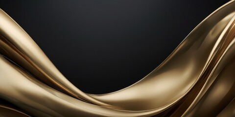 abstract gold background with smooth lines