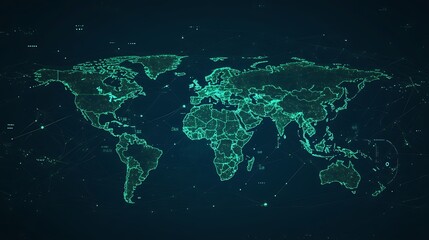 Poster - A Global Network of Connected Dots and Lines