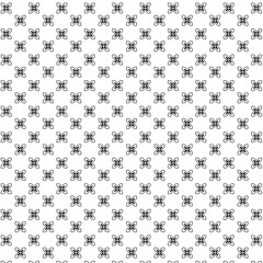 Wall Mural - Geometric floral set of seamless patterns. Black and white vector backgrounds.	
