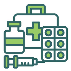 Wall Mural - Emergency Kits Icon